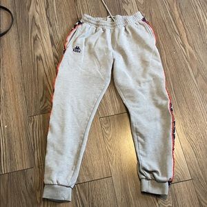 kappa grey track pants